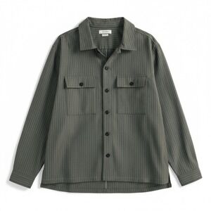 Urban Outfitters XL Gray Button Front Shirt Long Sleeve Utility Pocket Casual